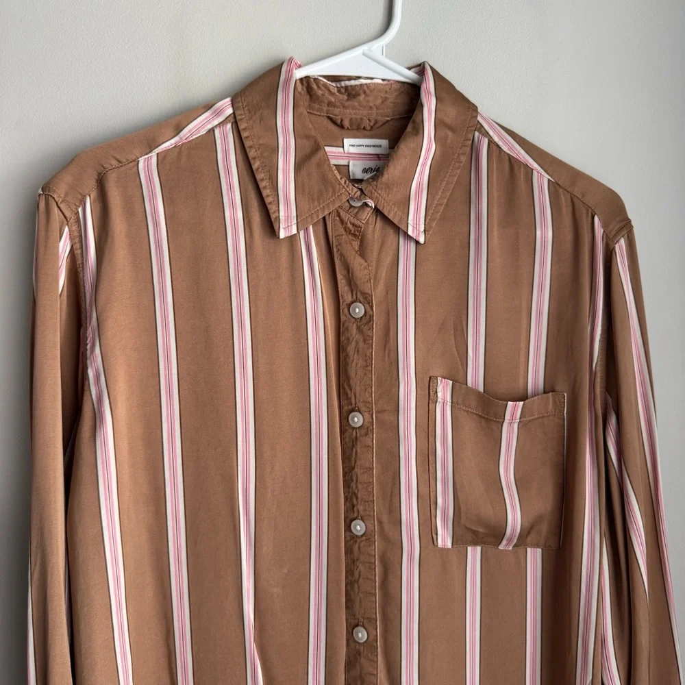 Aerie Satin PJ-To-Party Shirt - Picture 7 of 12